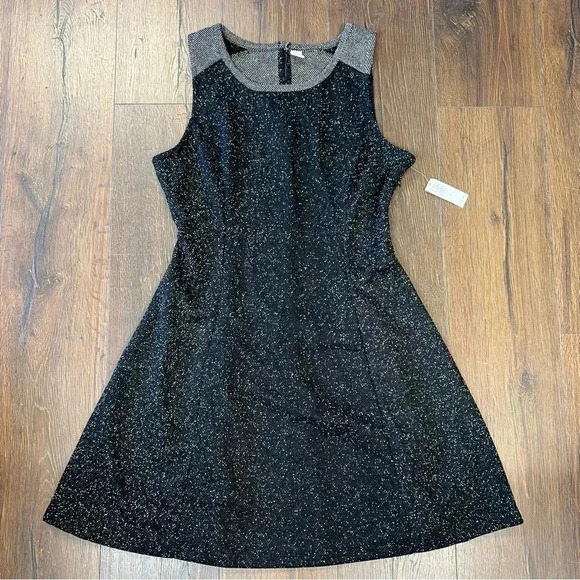 🆕 Old Navy Gray Knit Tweed dress SZ LG - Picture 1 of 6